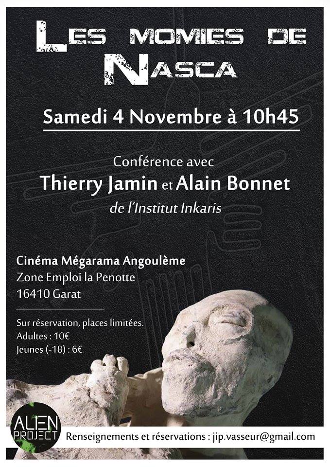 04/11/2017 - Conférence Alien Project à Angoulême 